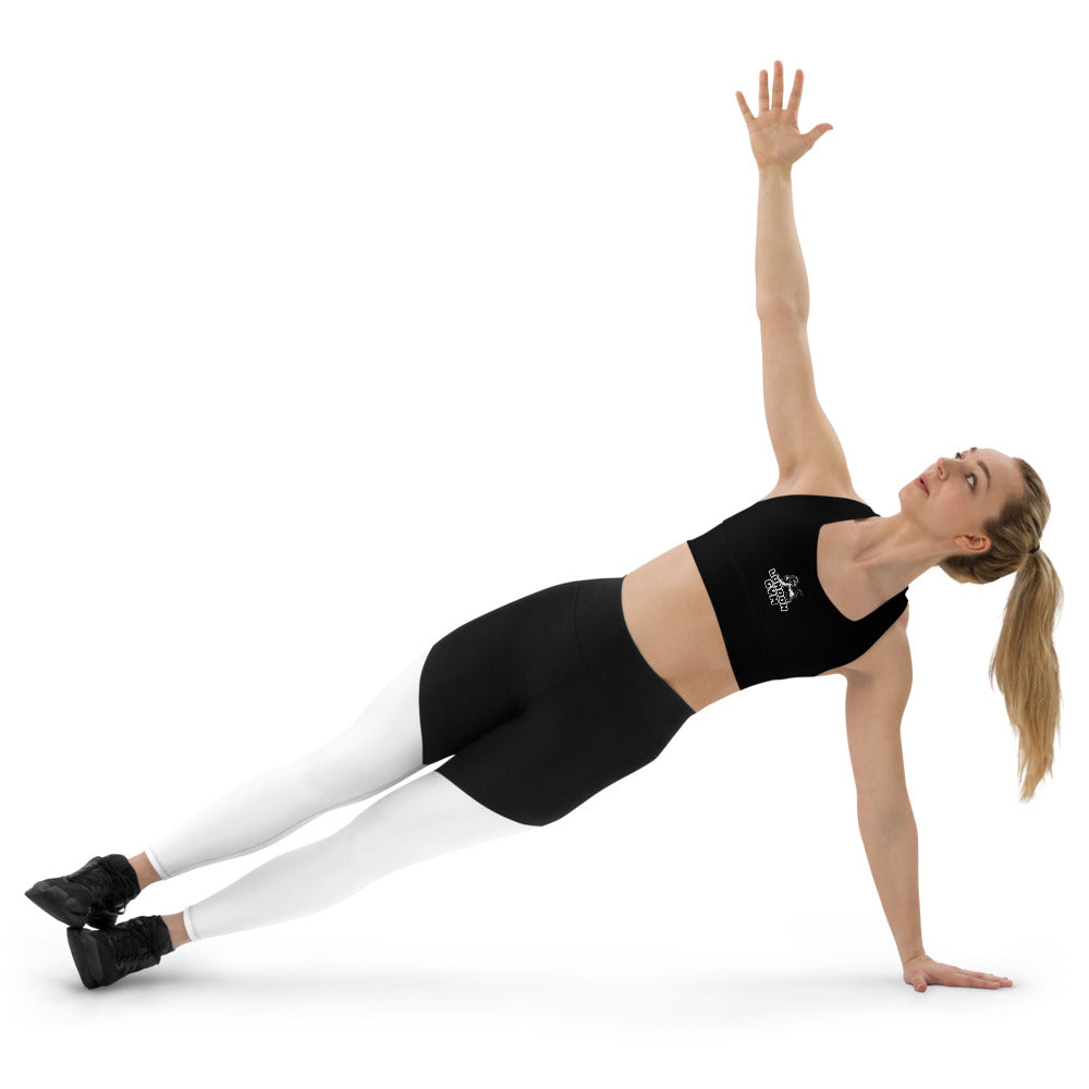 Women Longline Black Sports Bra