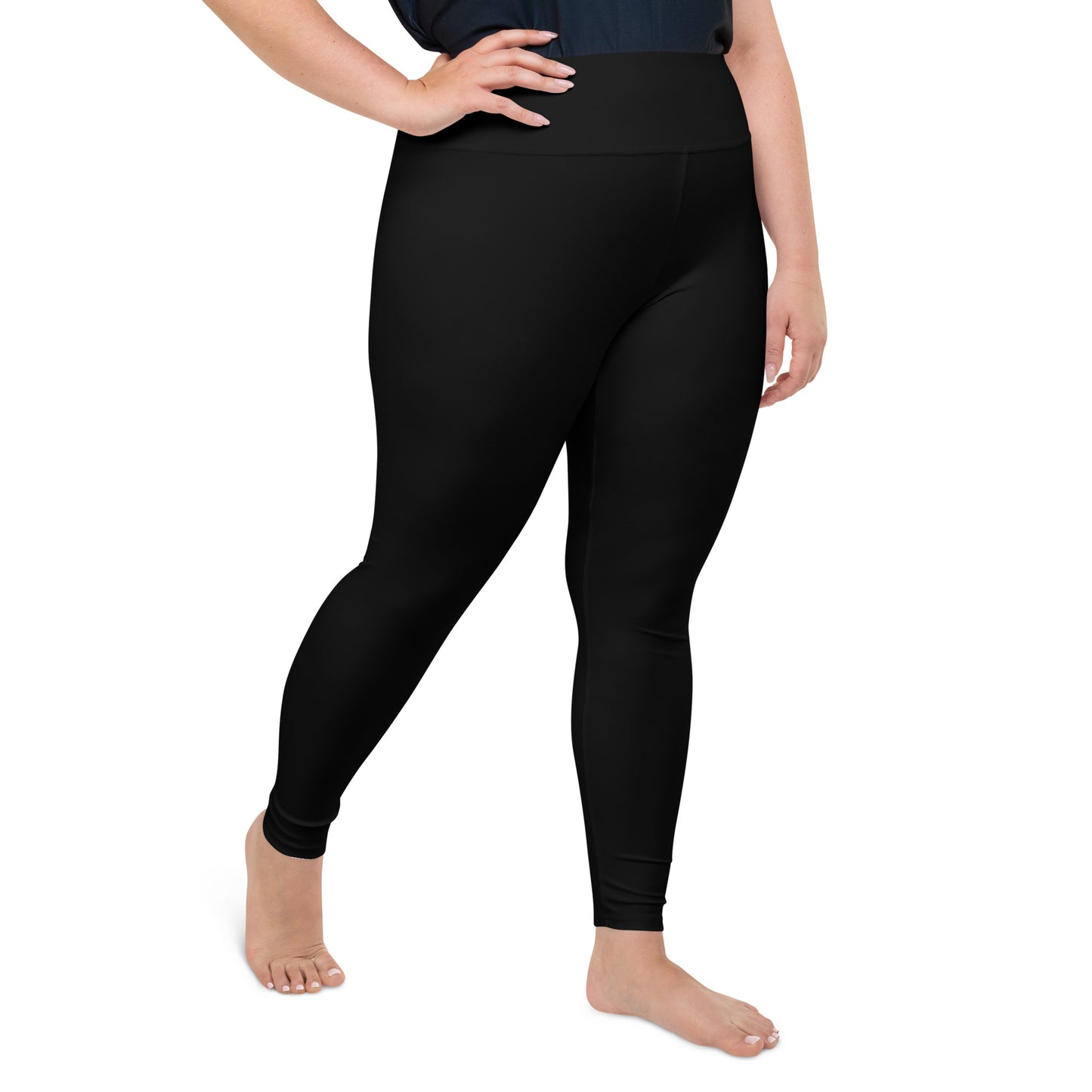 Women Black Plus Size Leggings
