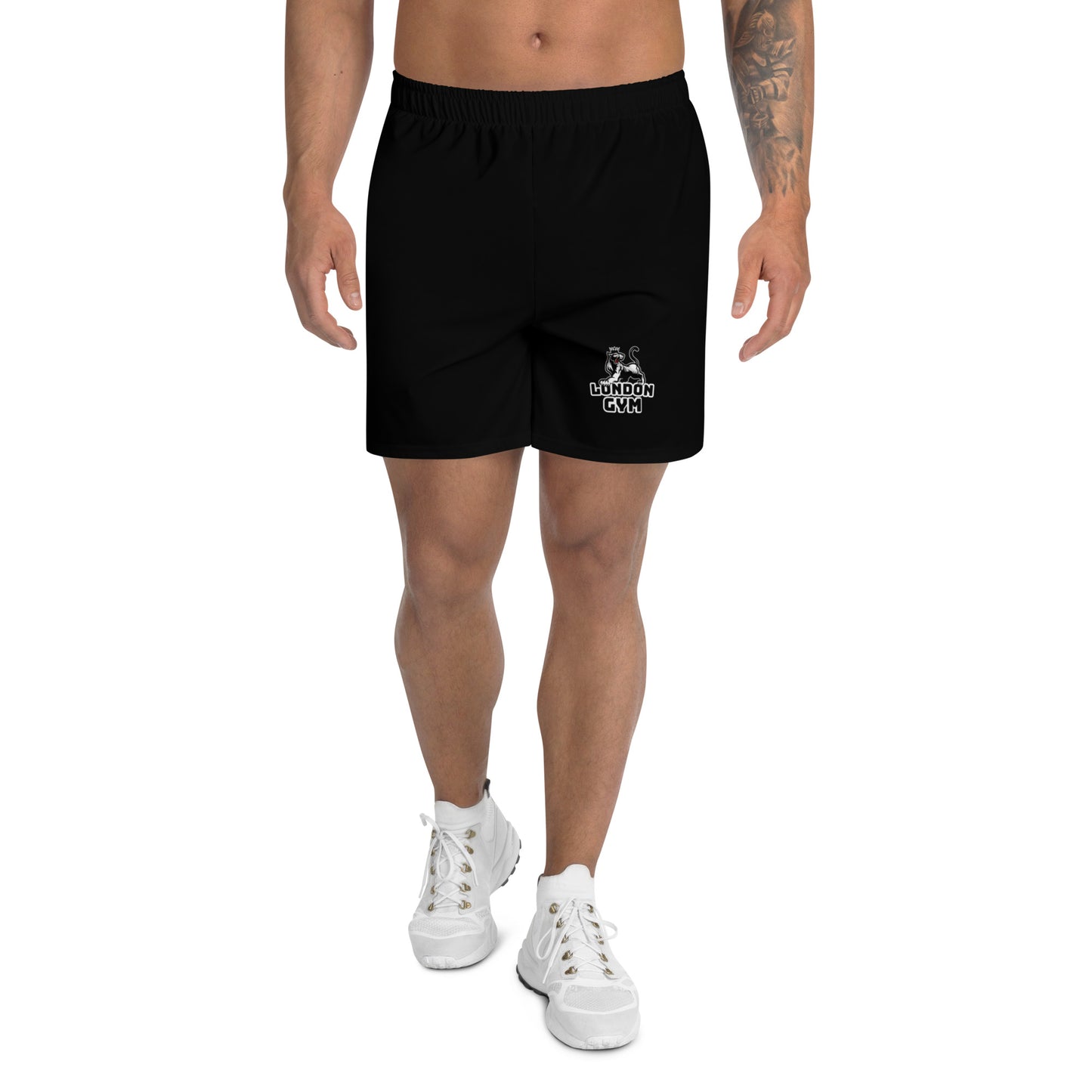 Men's Athletic Long Shorts Black