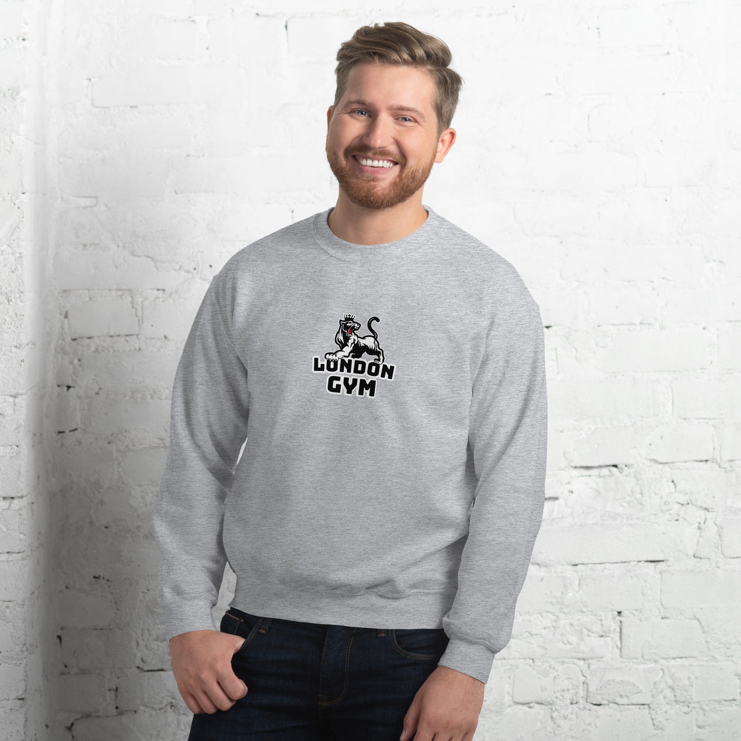 Men Crew Neck Sweatshirt Colored