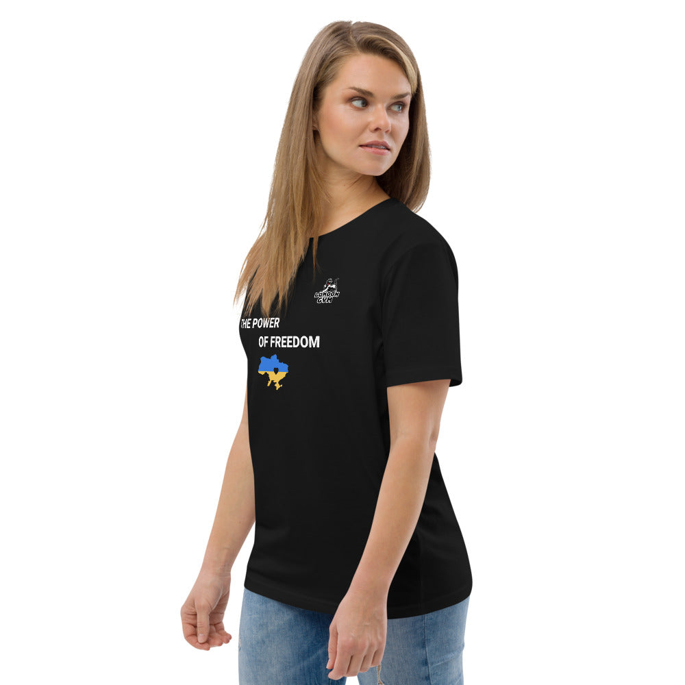 Women Organic Cotton T-shirt "THE POWER OF FREEDOM"