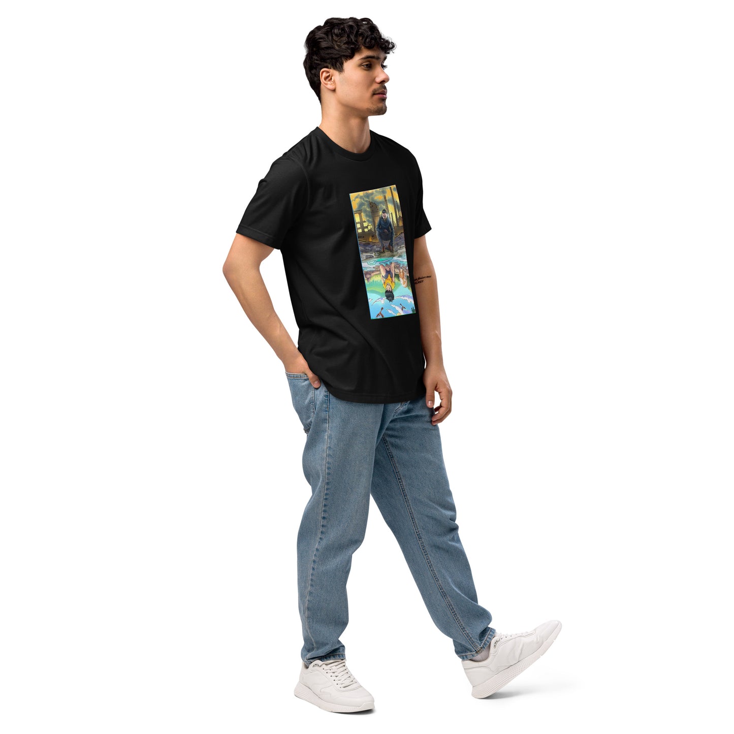 London Gym Organic T-Shirt-Men & Women | 100% Organic Cotton Black