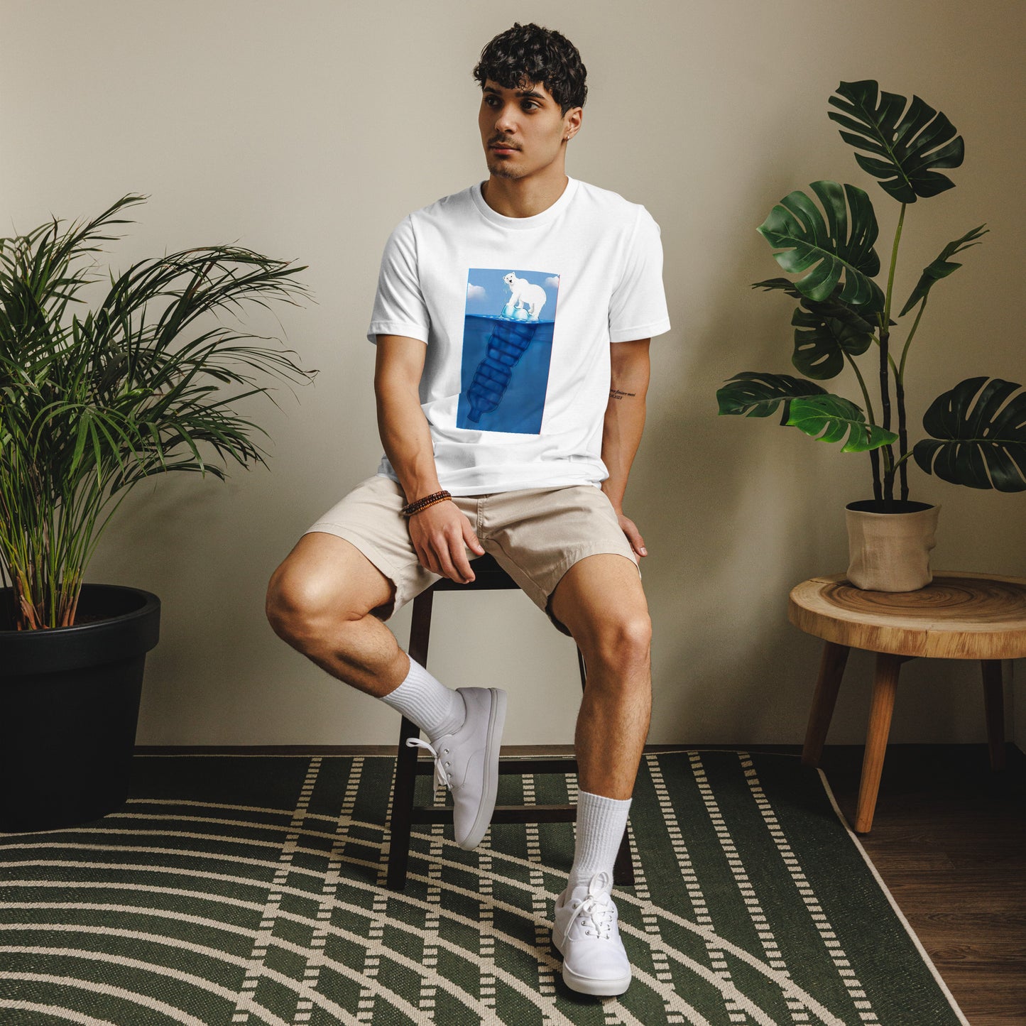 London Gym Organic T-Shirt-Men & Women | 100% Organic Cotton White
