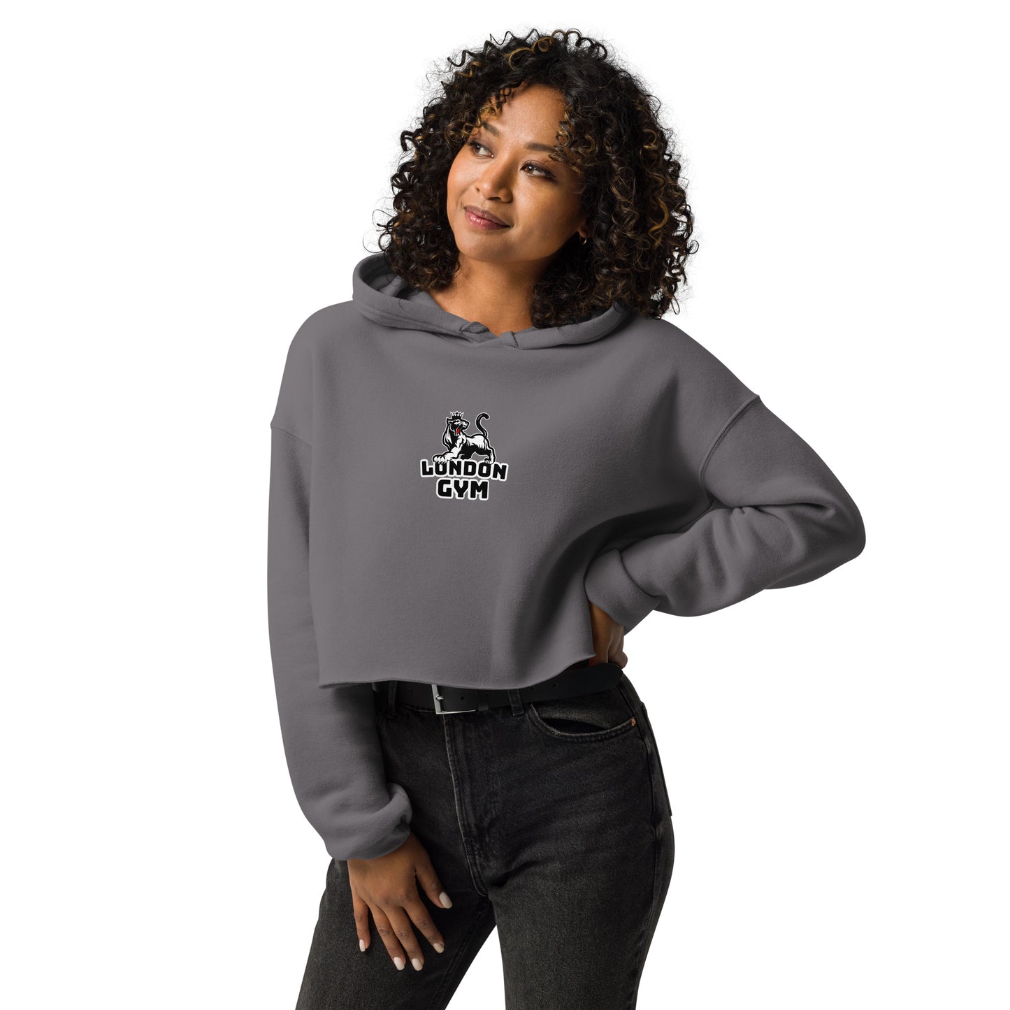 Women Cropped Hoodie - London Gym
