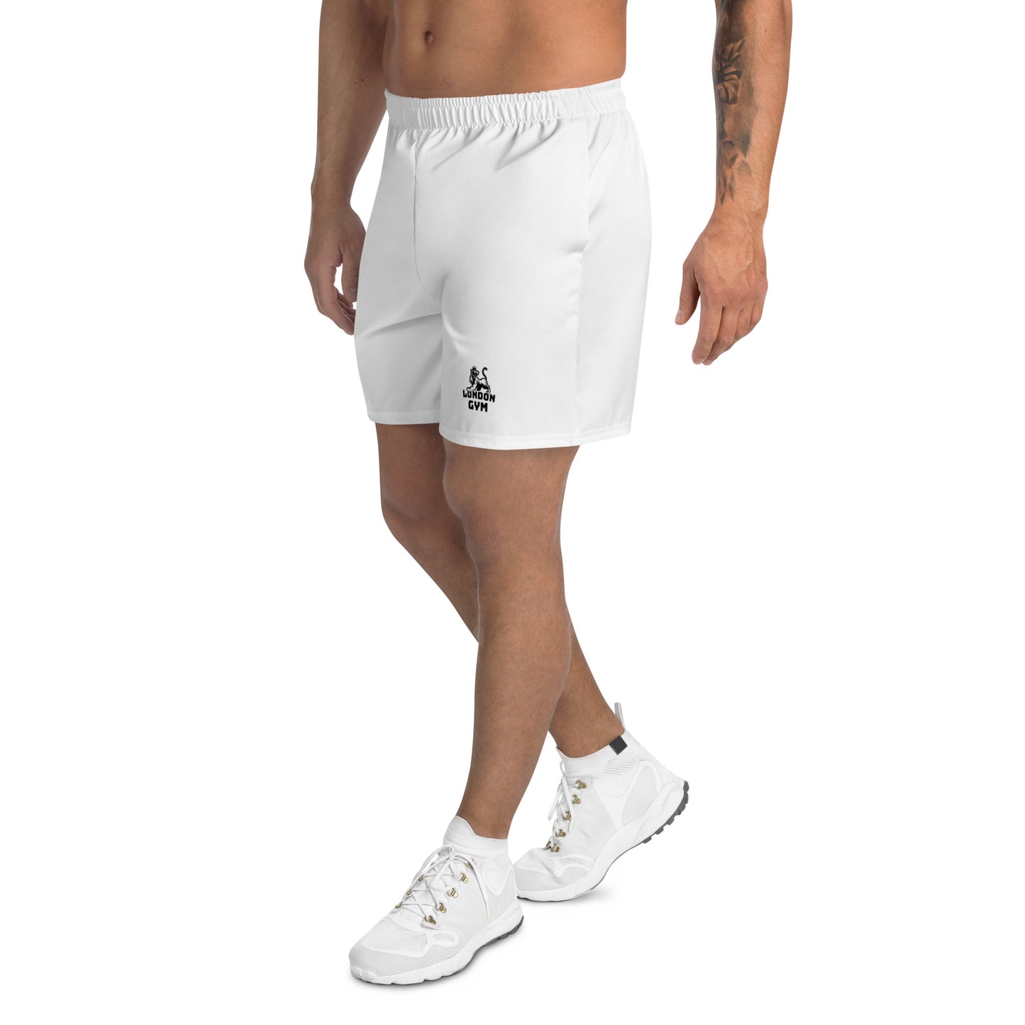 Men's Athletic Long Shorts White