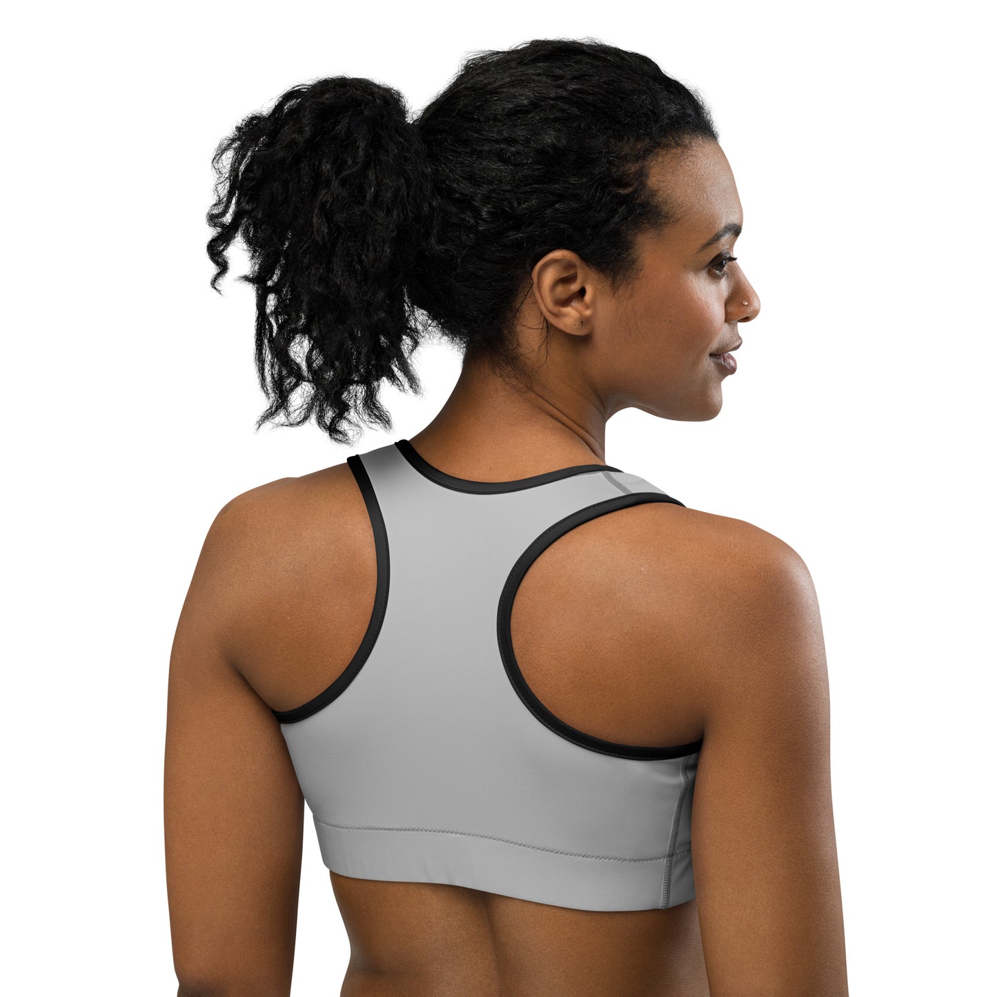 Women Silver Sports Bra