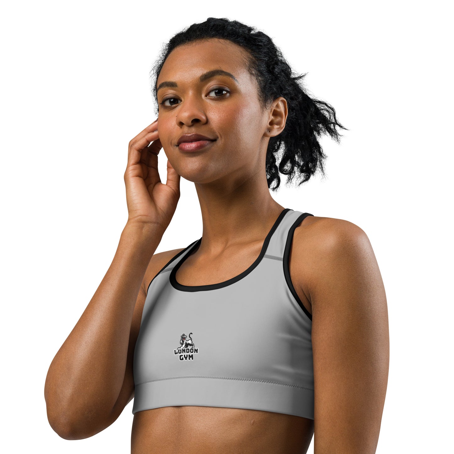 Women Silver Sports Bra