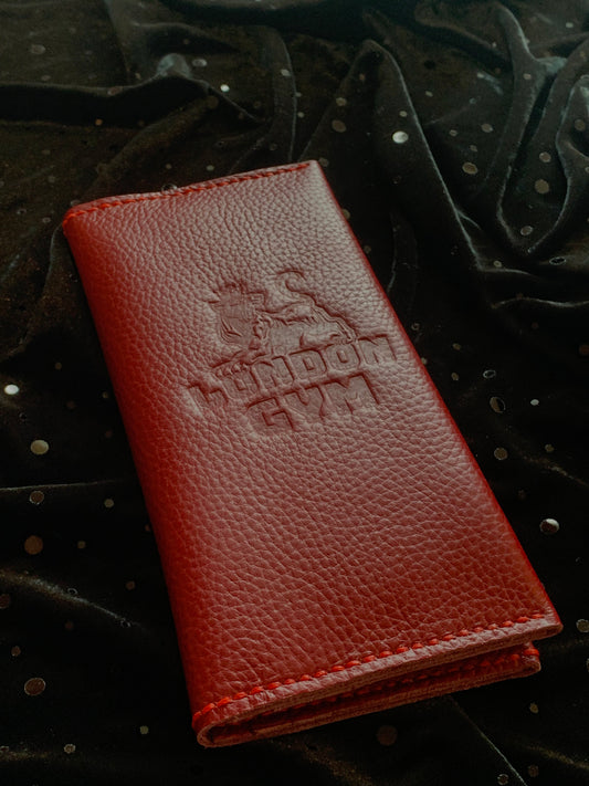 Unisex Leather Maroon Wallet