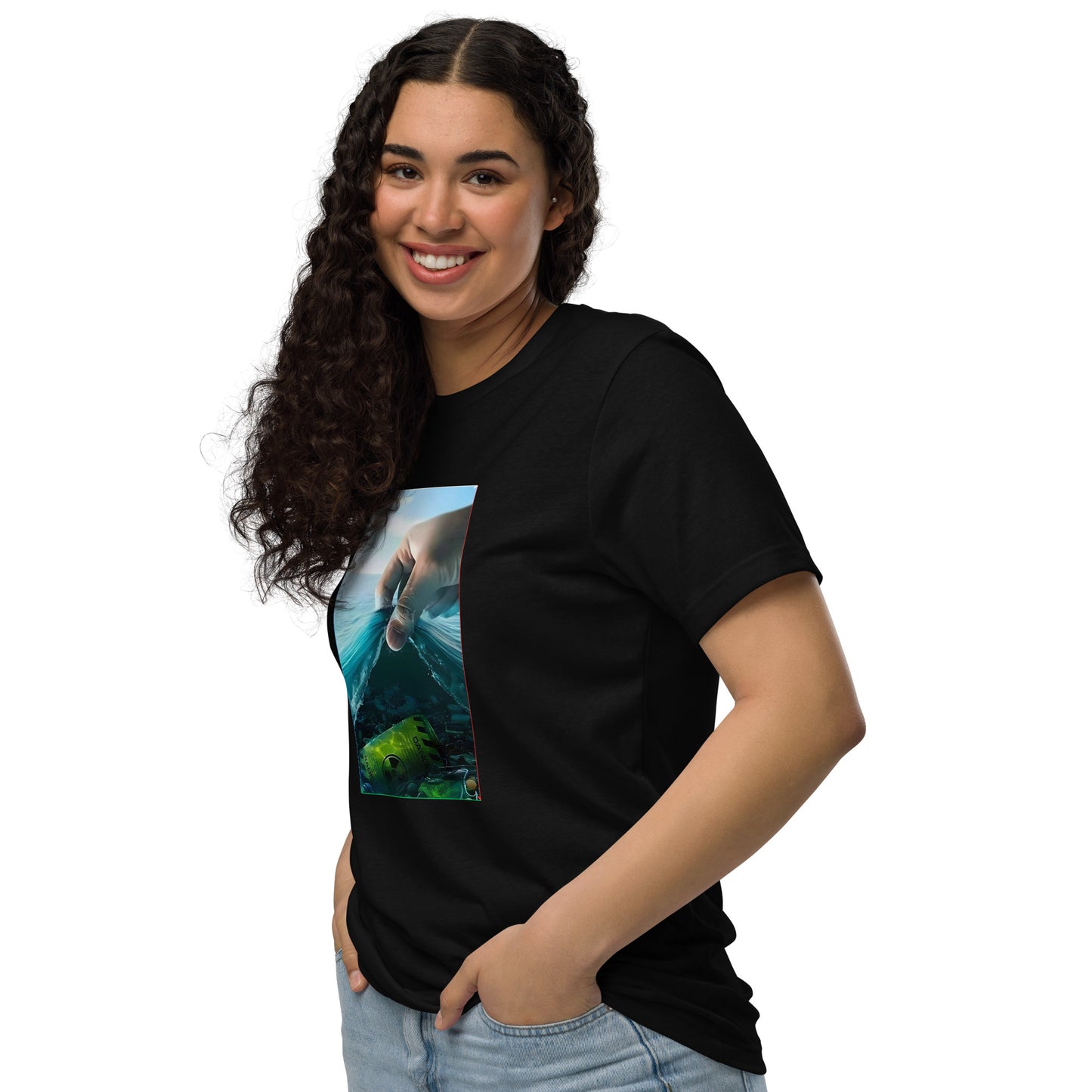 Eco-Friendly Unisex Black T-Shirt 100% Organic Cotton