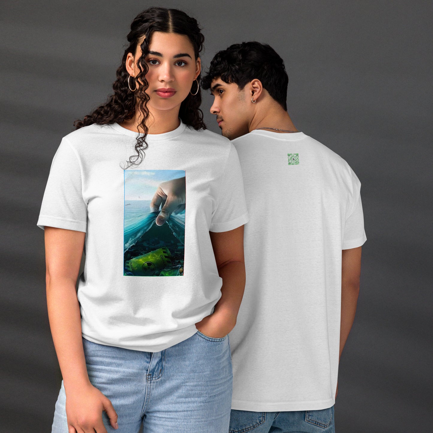 Eco-Friendly Unisex White T-Shirt 100% Organic Cotton