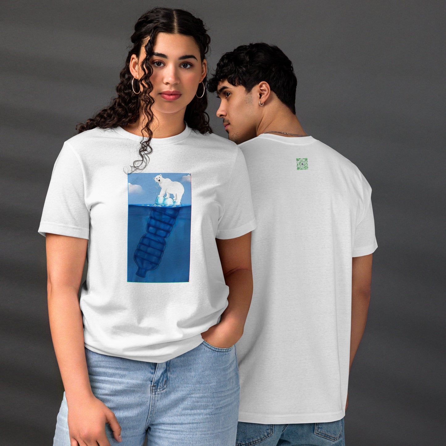 Eco-Friendly Unisex White T-Shirt 100% Organic Cotton